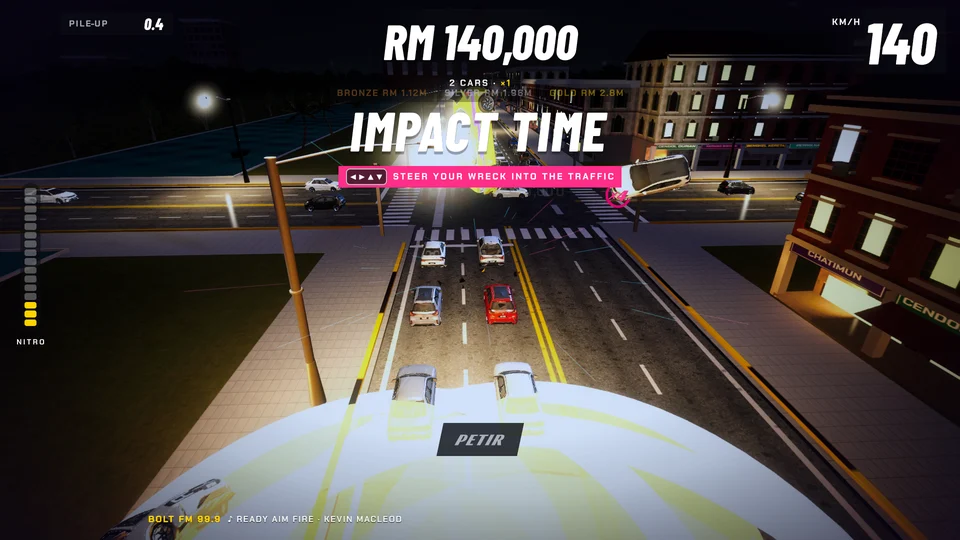Red Square Crash, Bandar Hilir
